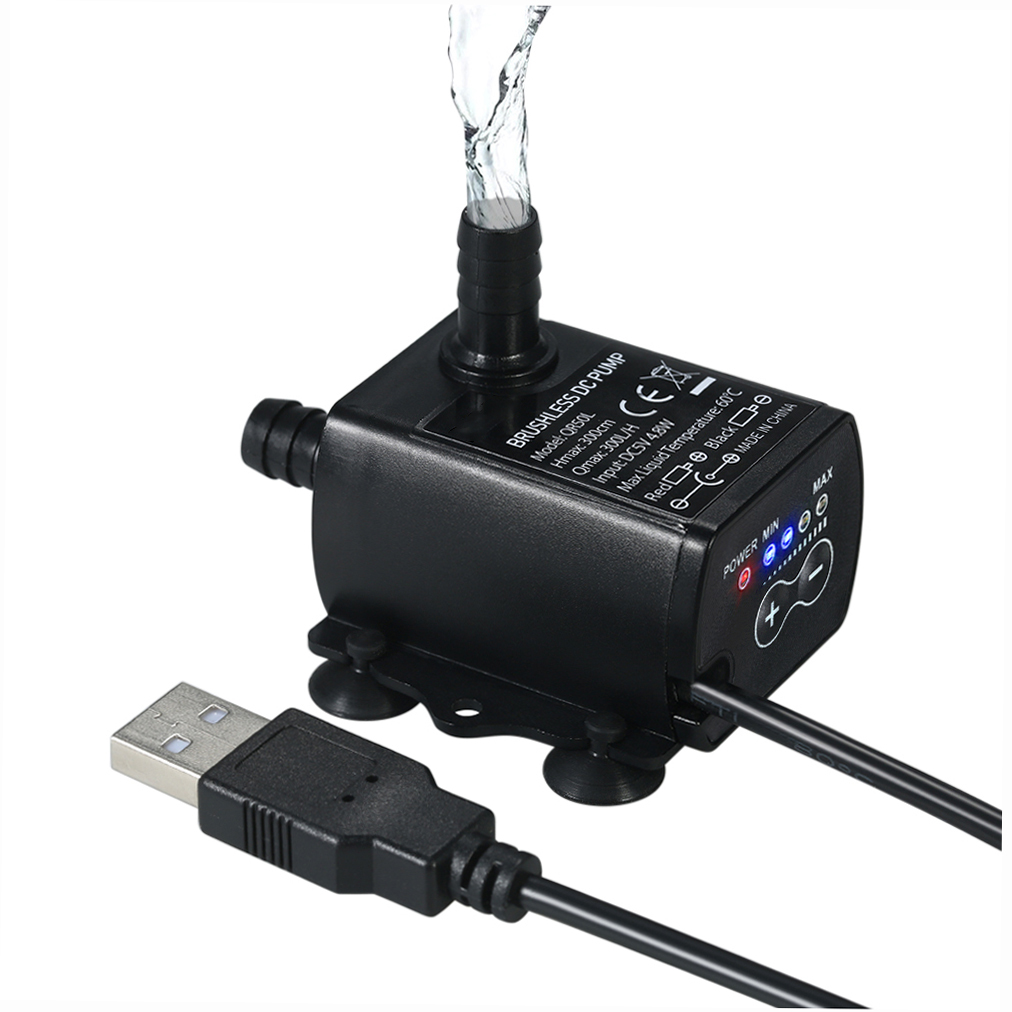 Ultra-quiet Mini USB DC5V 4.8W - đánh giá và giá Water Pump Submersible Mini