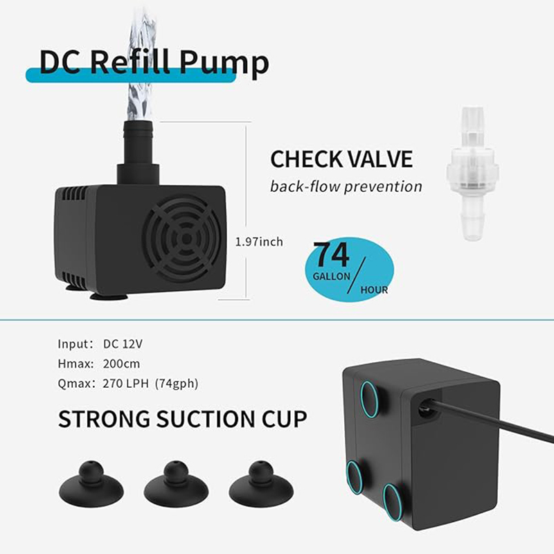 Fzone ATO580 Auto Top Off Refi - đánh giá và giá Water Pump Submersible Mini